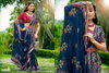 Nitya 12 By 5D Designer Dull Moss Crape Printed Bulk Saree Orders In India